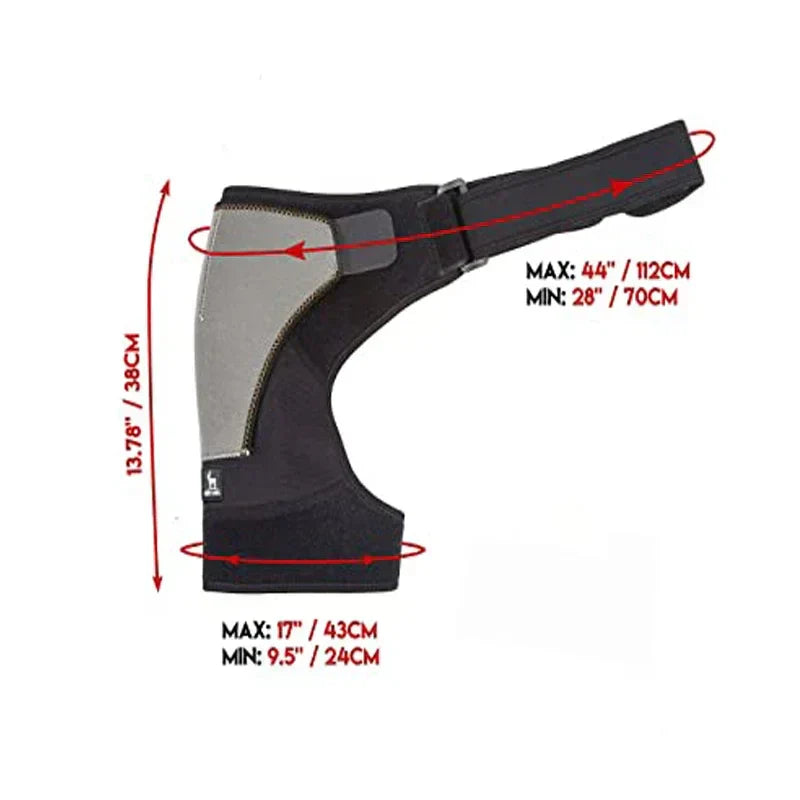 breathable shoulder brace for pain relief