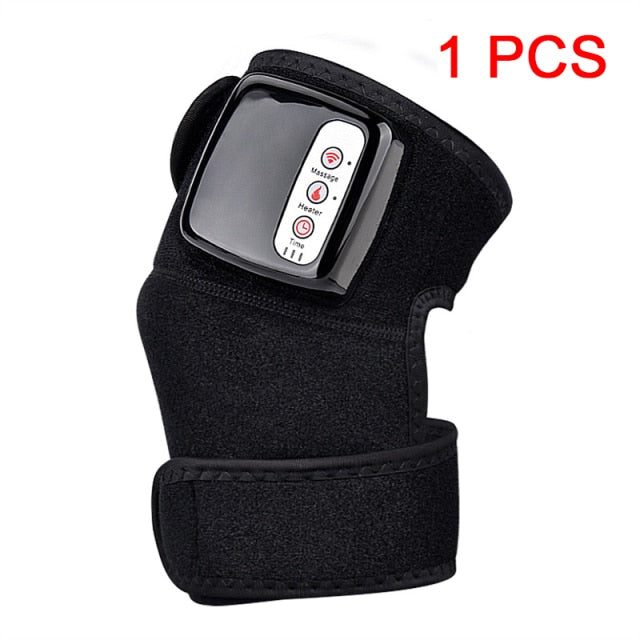Electric Heating Knee Massager – Heated Vibration Knee Support for Pain Relief & Recovery